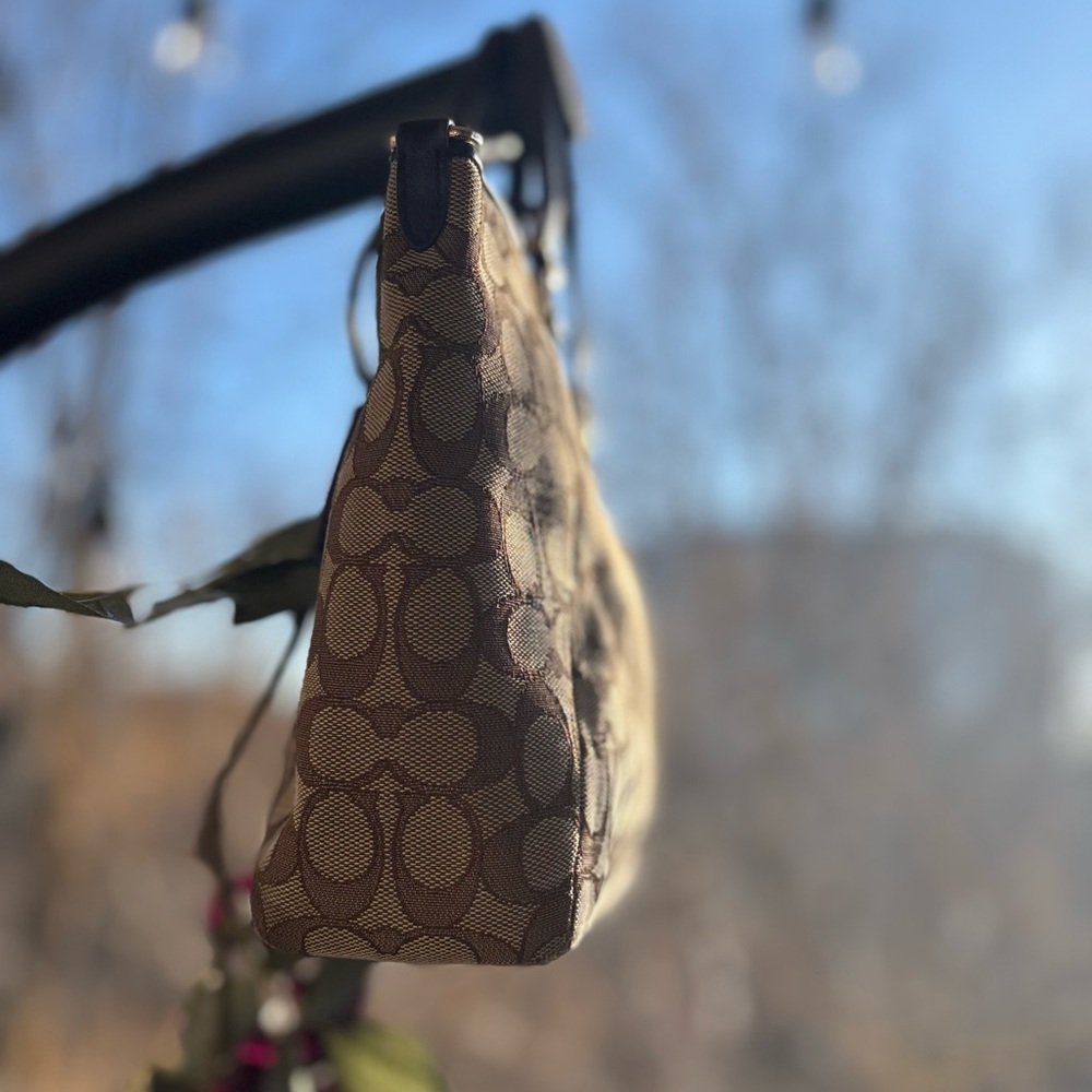 Coach Prairie Satchel in Signature Jacquard | 58875 | Brown Hangtag | GUC - Picture 6 of 11